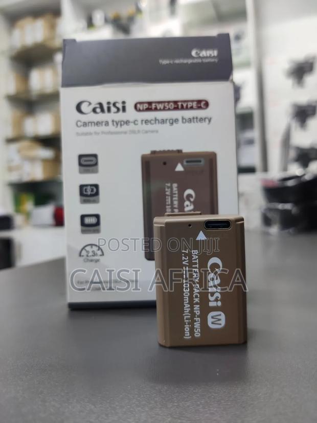 Caisi Np-Fw50 Type-C Rechargeable Battery 1030mah for Sony Mirrorless - thumbnail 2