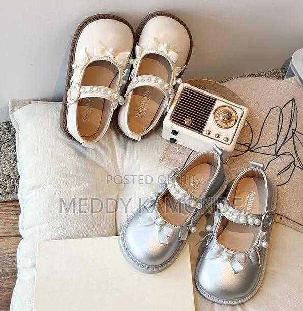 Girls Silver Doll Shoes - thumbnail 2