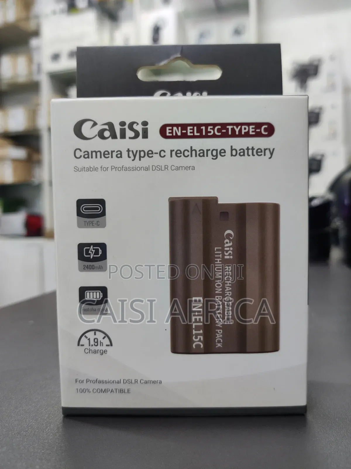 Caisi en-El15c Ultra Type-C Rechargeable Battery 2400mah