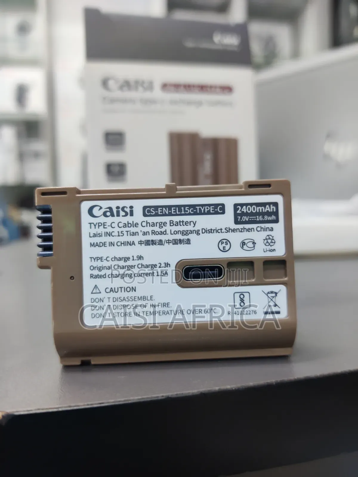 Caisi en-El15c Ultra Type-C Rechargeable Battery 2400mah