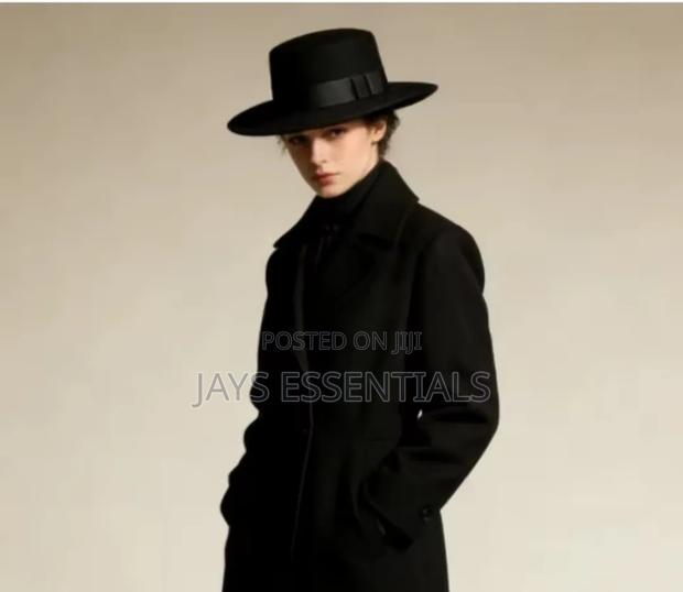 Classic Flat Top Fedora Hats - thumbnail 2