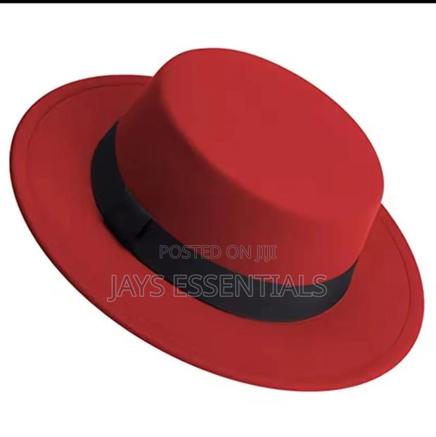 Classic Flat Top Fedora Hats - thumbnail 6