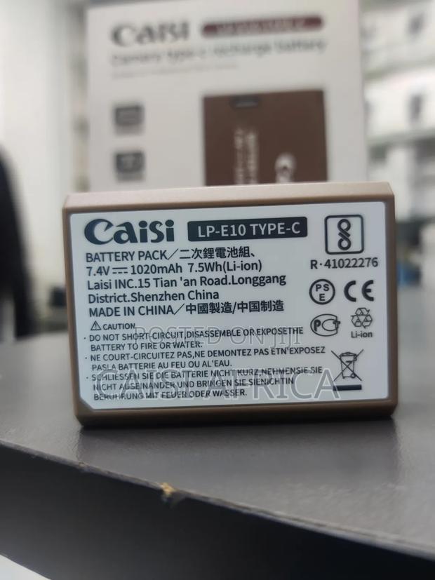 Caisi Lp-E10 -Type-C Rechargeable Battery 1020mah for Canon - thumbnail 3