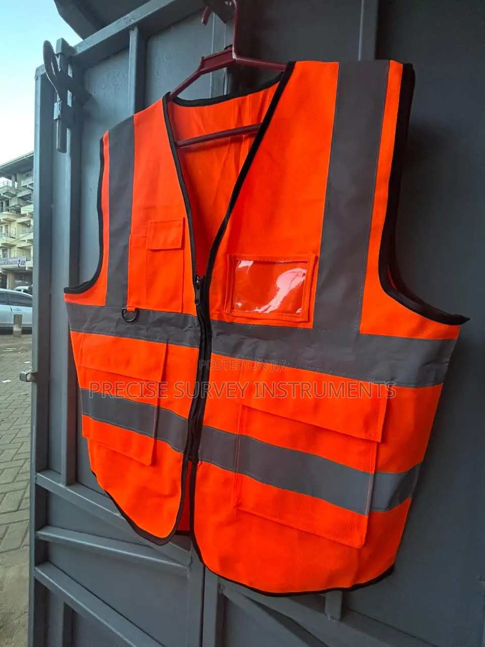 Reflective Safety Vest With Secure Front Storage