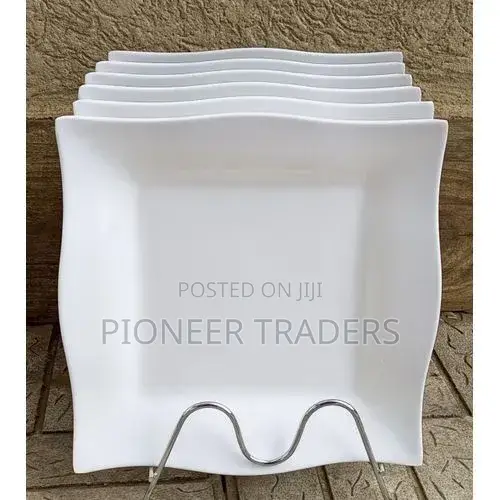 6 PCS Square Ceramic Plates