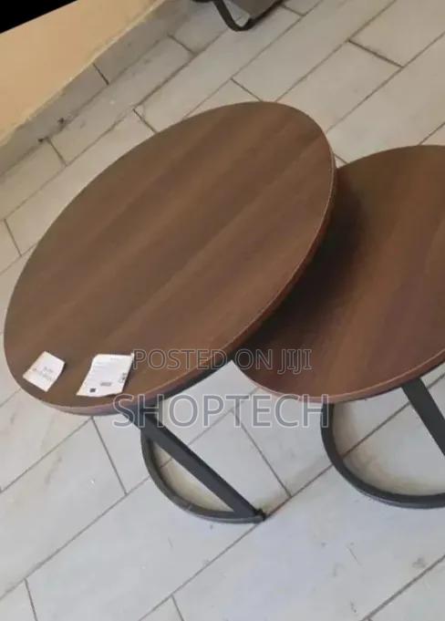 Wooden Nesting Coffee Table Marble Effect (Mdf)