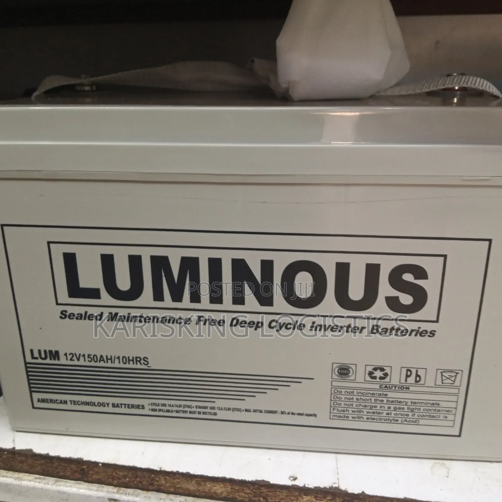 150ah Luminous Gel Battery 12volts