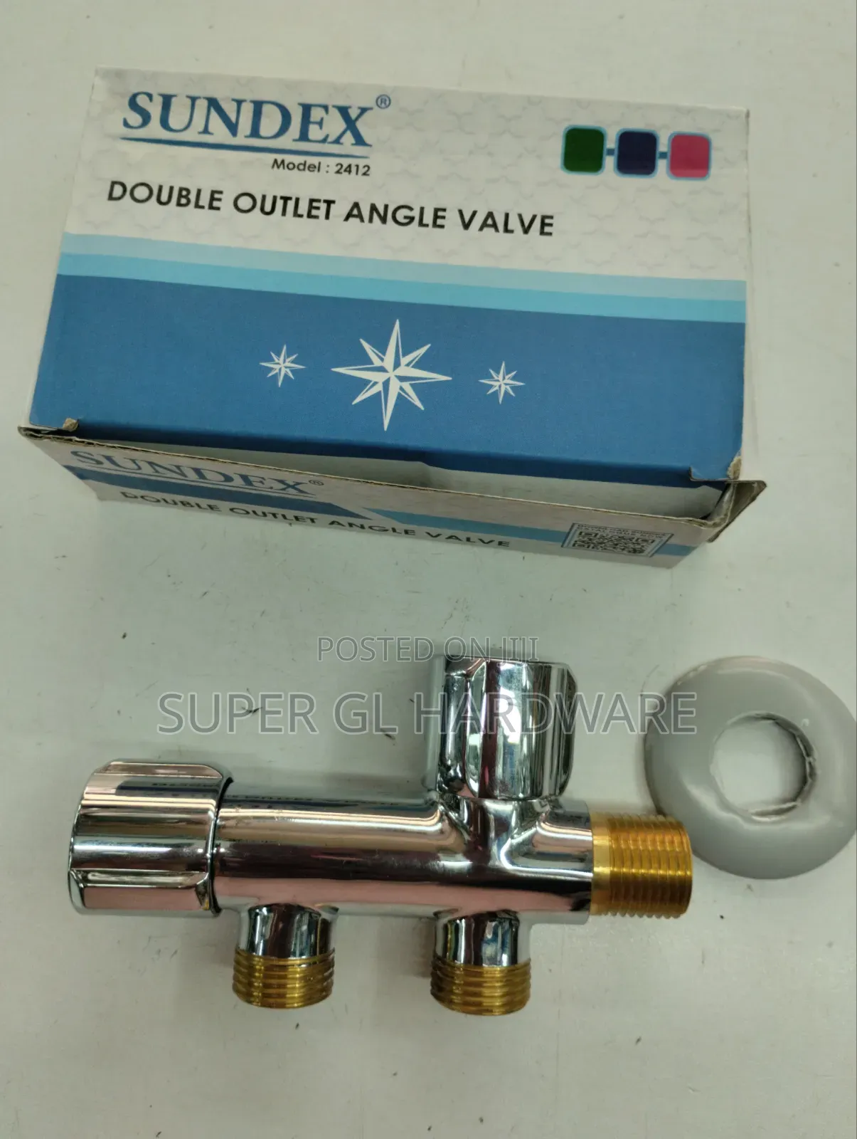 Double Outlet Angle Valve