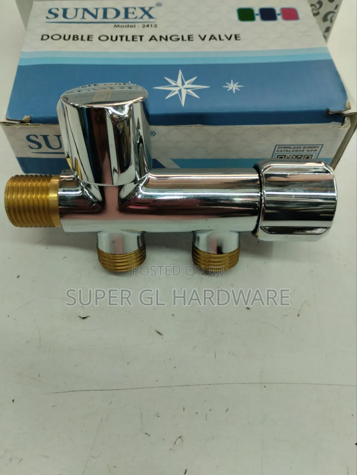 Double Outlet Angle Valve