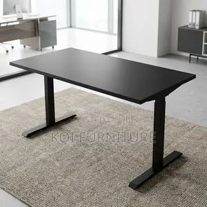 Office Desk : 1.2m Black Lasa Electric Sit-to-Stand Desk