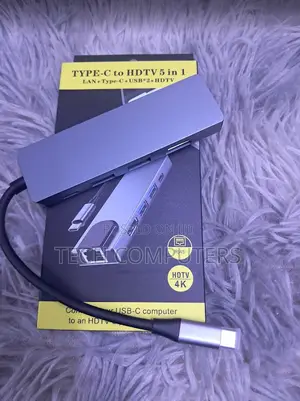5 in 1 Usb Type C Hub With Hdmi and Usb Ports for Laptop Expansion