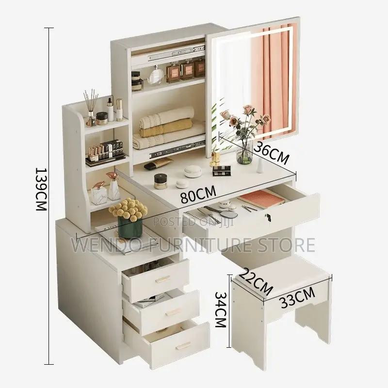 Dressers; Elegancy Vanity Set