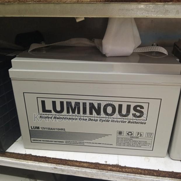 Luminous Gel Battery 12volts -150 Ah