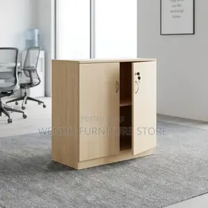 Office Cabinet; 2- Doors Wooden Files Credenza Cabinet