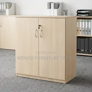 Office Cabinet; 2- Doors Wooden Files Credenza Cabinet