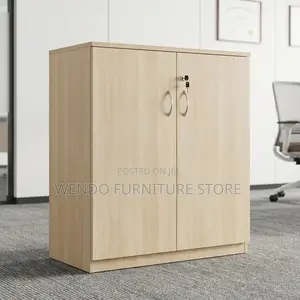 Office Cabinet; 2- Doors Wooden Files Credenza Cabinet