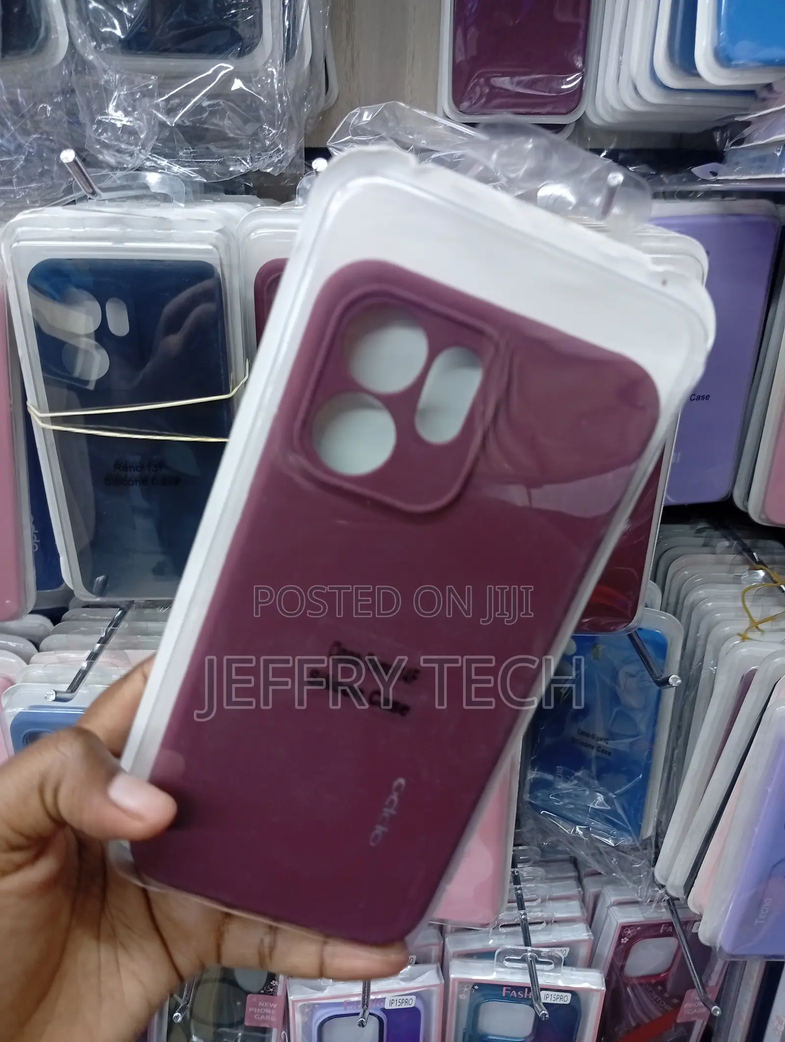Oppo Reno 14f Burgundy Liquid Silicone Phone Case