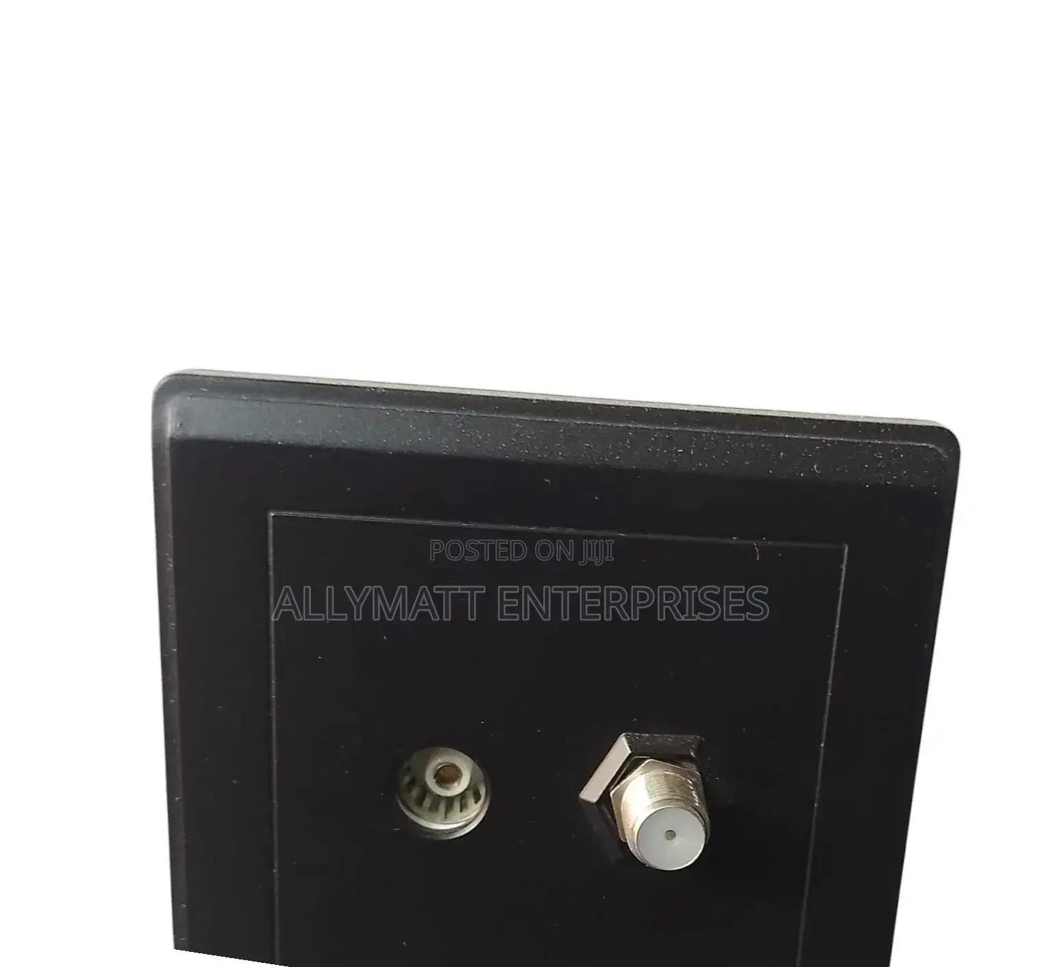 Tv Satellite Wall Outlet (Black Finish)