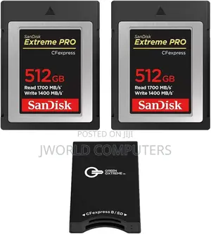Sandisk Extreme Pro Cf Express B 512gb 1700/1400 Mb/S