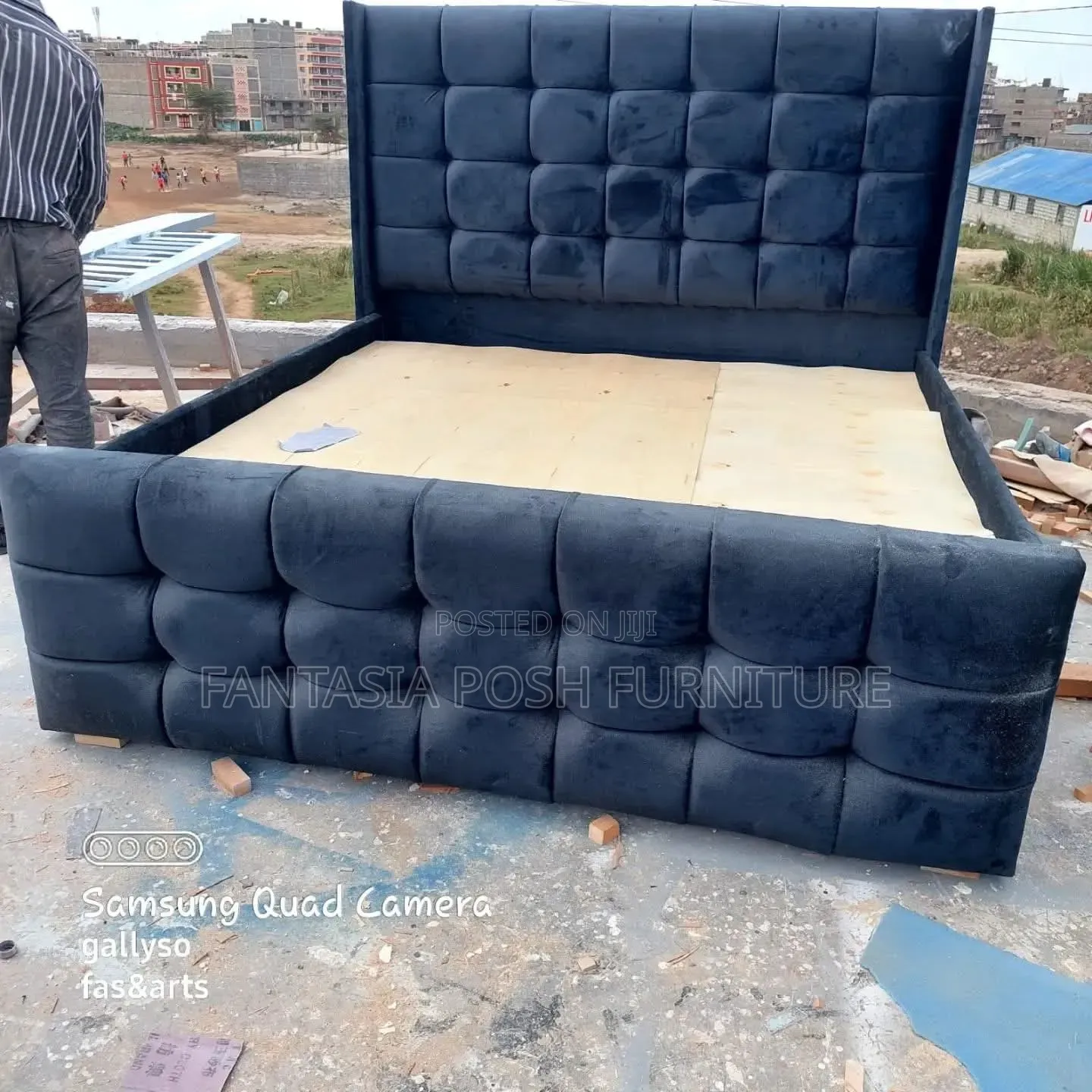 Black 5 by 6 Bed Free Delivery