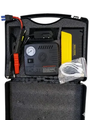 Multi-Function 12v Car Jump Starter With Portable Air Compressor.