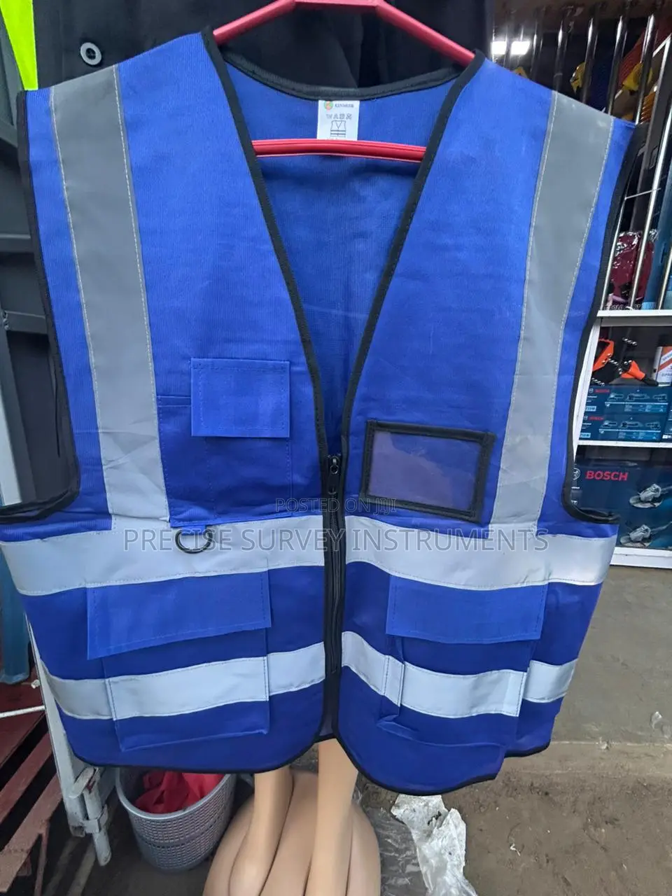 Heavy-duty Survey Reflector Vest With Utility Features