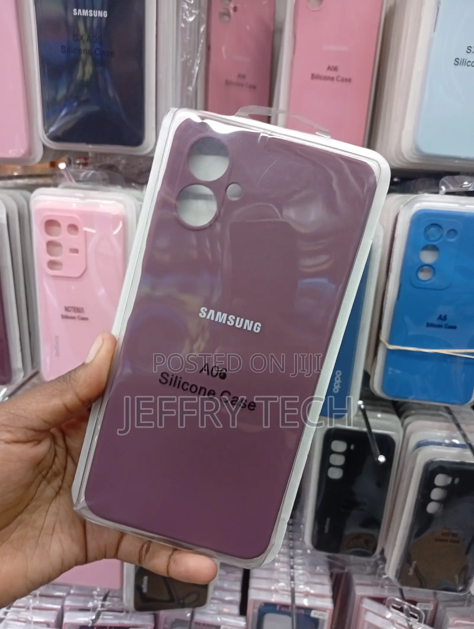 Samsung Galaxy A06 Smooth Maroon Finish Cover