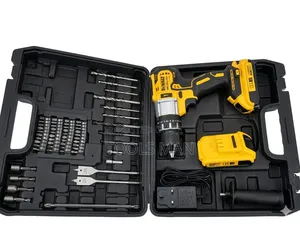 36v Brushless Cordless Impact Drill Set - 2 Batteries + Full Tool Kit.