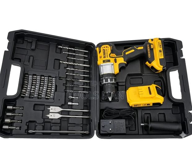 36v Brushless Cordless Impact Drill Set - 2 Batteries + Full Tool Kit.
