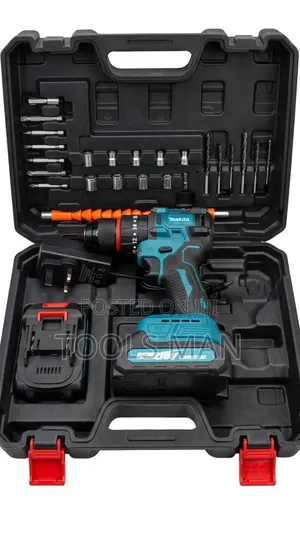 Makita Cordless Brushless Drill Set With 3.0ah Battery and Case.