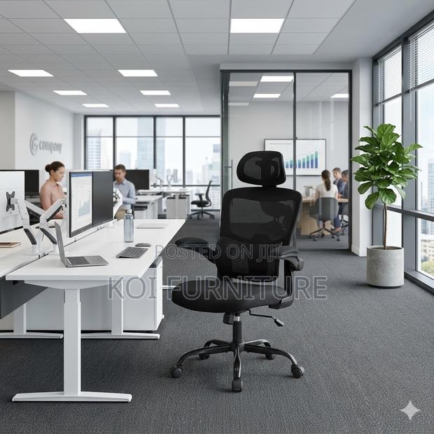 Office Chairs; Orthopedic Office Chair With Fabric Backrest