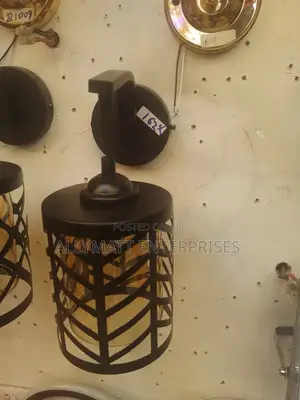 Black Wall Light