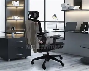 Office Chairs; Orthopedic Office Chair With Fabric Backrest