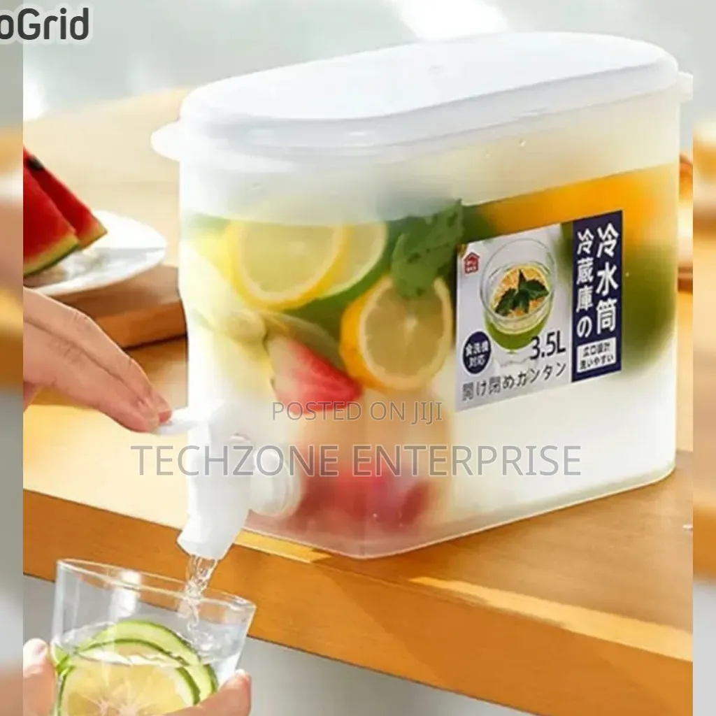 *Clear 3l Large Capacity Juice / Beverage Dispenser 