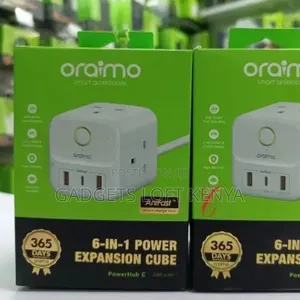 Oraimo Powerhub C 6 in 1 *20w* 3 AC Outlet 3 USB Output