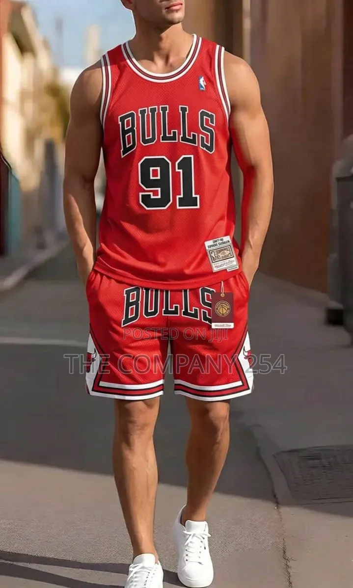 Quality Casual Unisex Basket Ball Bulls, Laker Vest Shorts 2 Piece