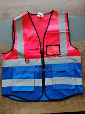 Executive Safety Reflector 120gsm With Pockets & Zip Red/Blue