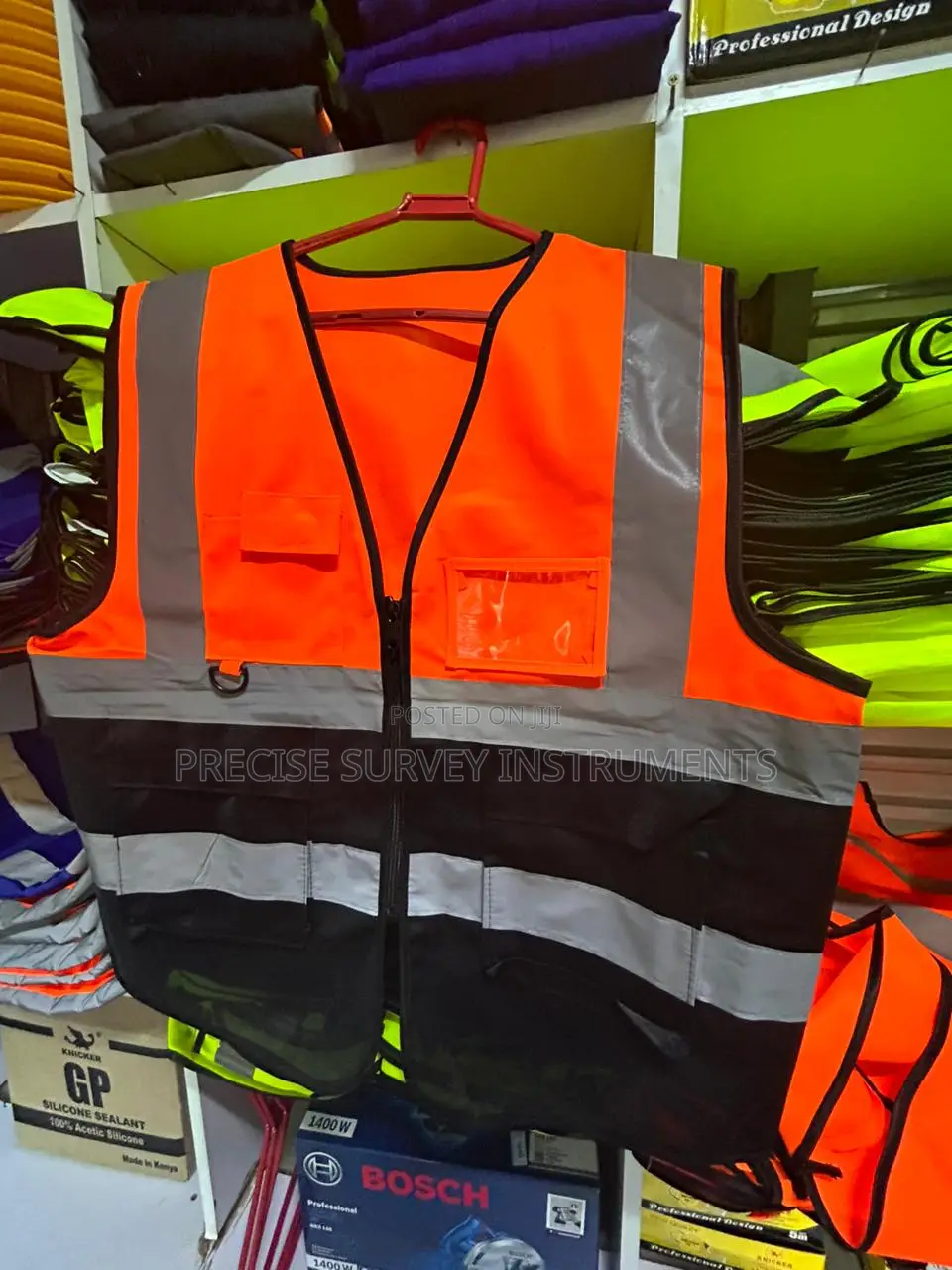 Reflective Contractor Vest With Functional Storage Areas