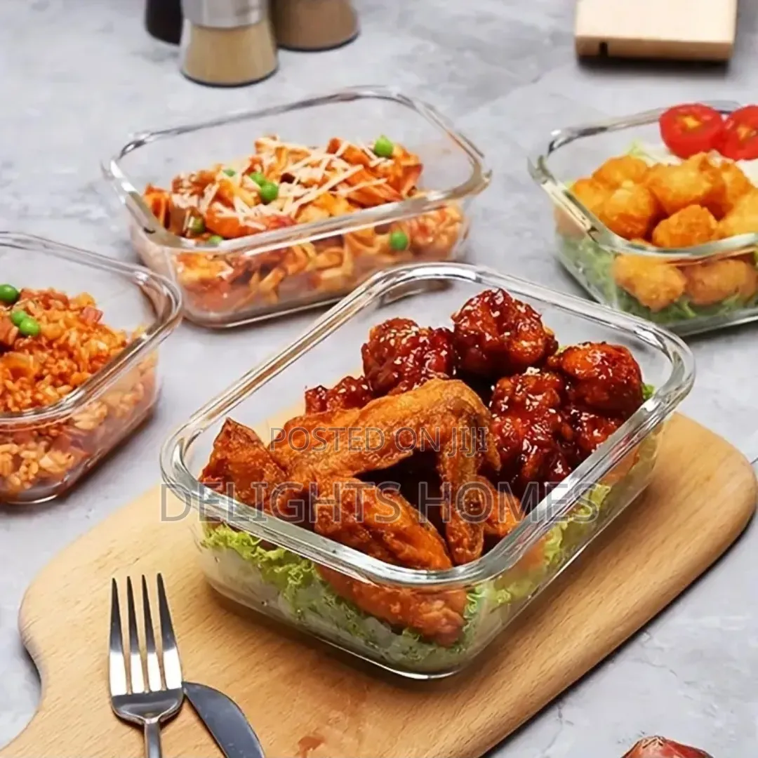 Large-Capacity Glass Food Storage Container-Car