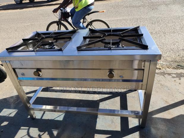 Two Burner Stainless Steel Gas Cooker - thumbnail 2