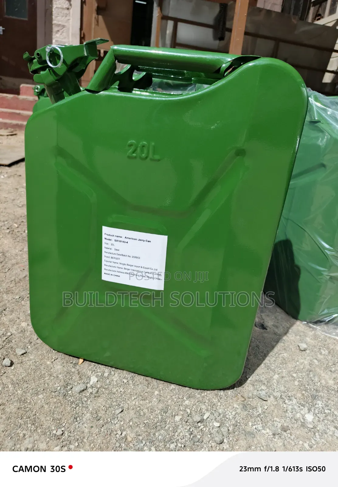 Leak-Proof 20l Metal Fuel Container