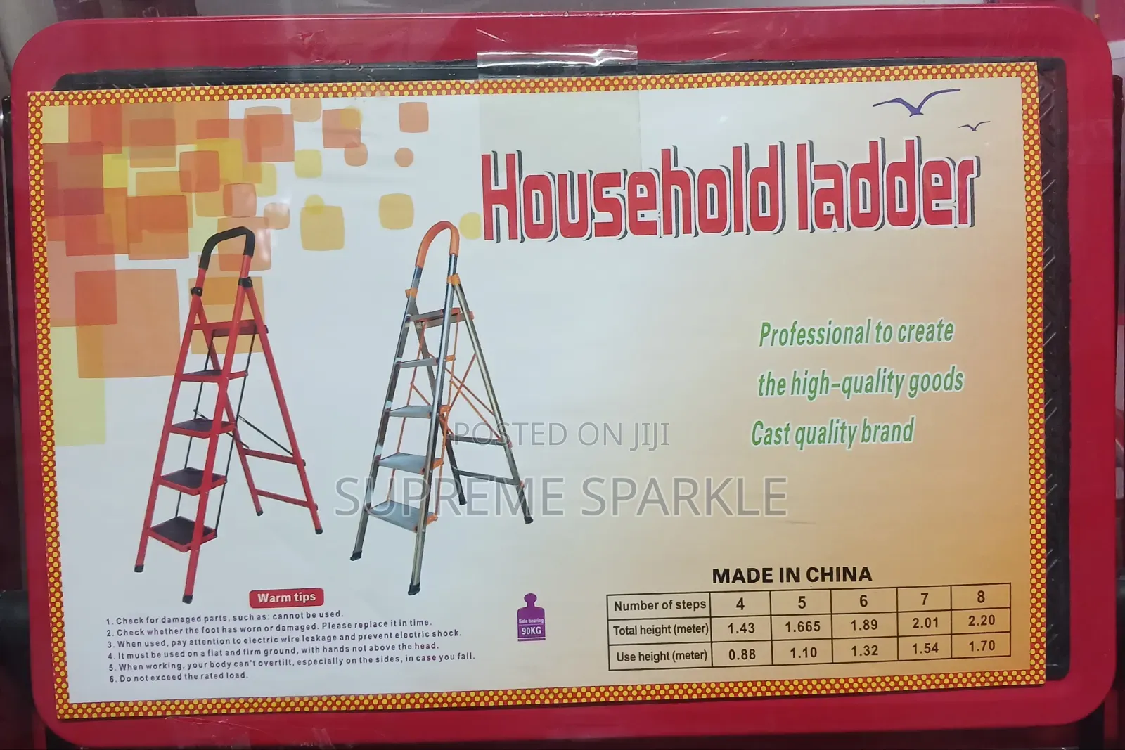 Household 5 Steps Ladder(Aluminium).