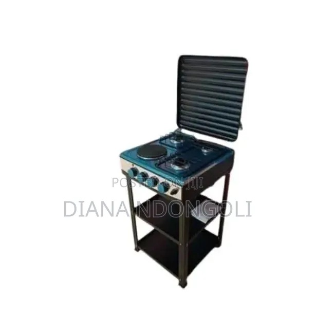 4+1 Standing Cooker With Shelves