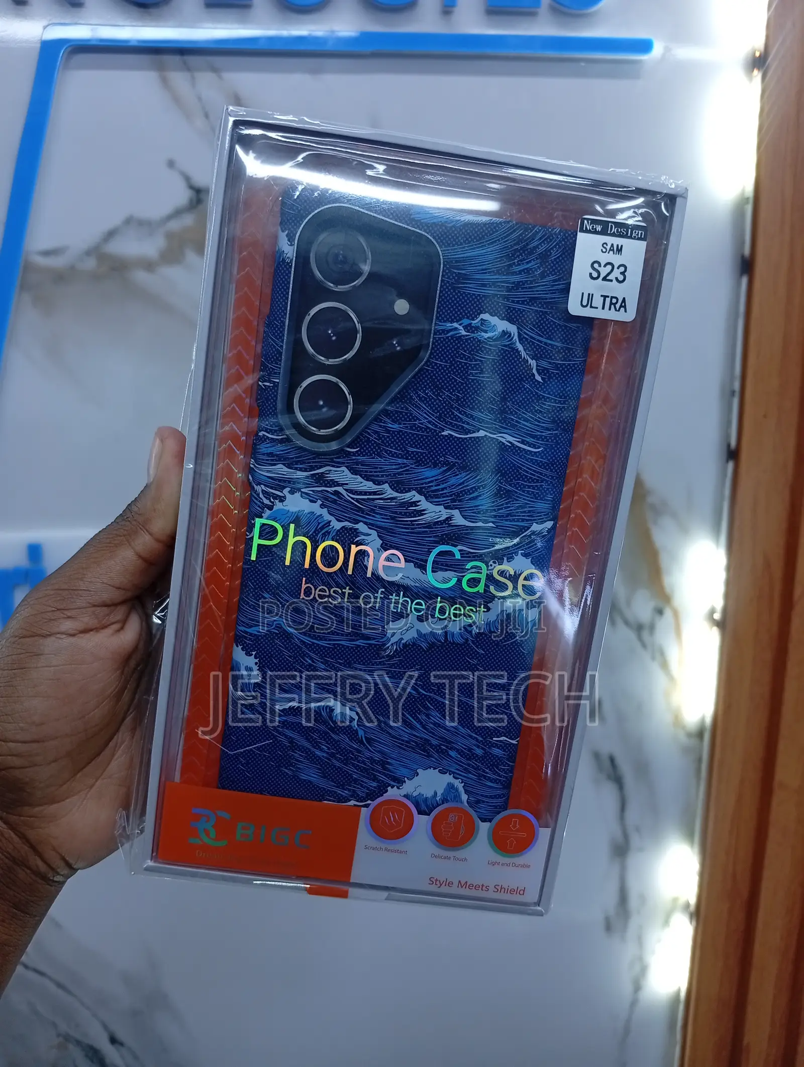 Samsung Galaxy S23 Ultra Artistic Ocean Wave Graphic Case