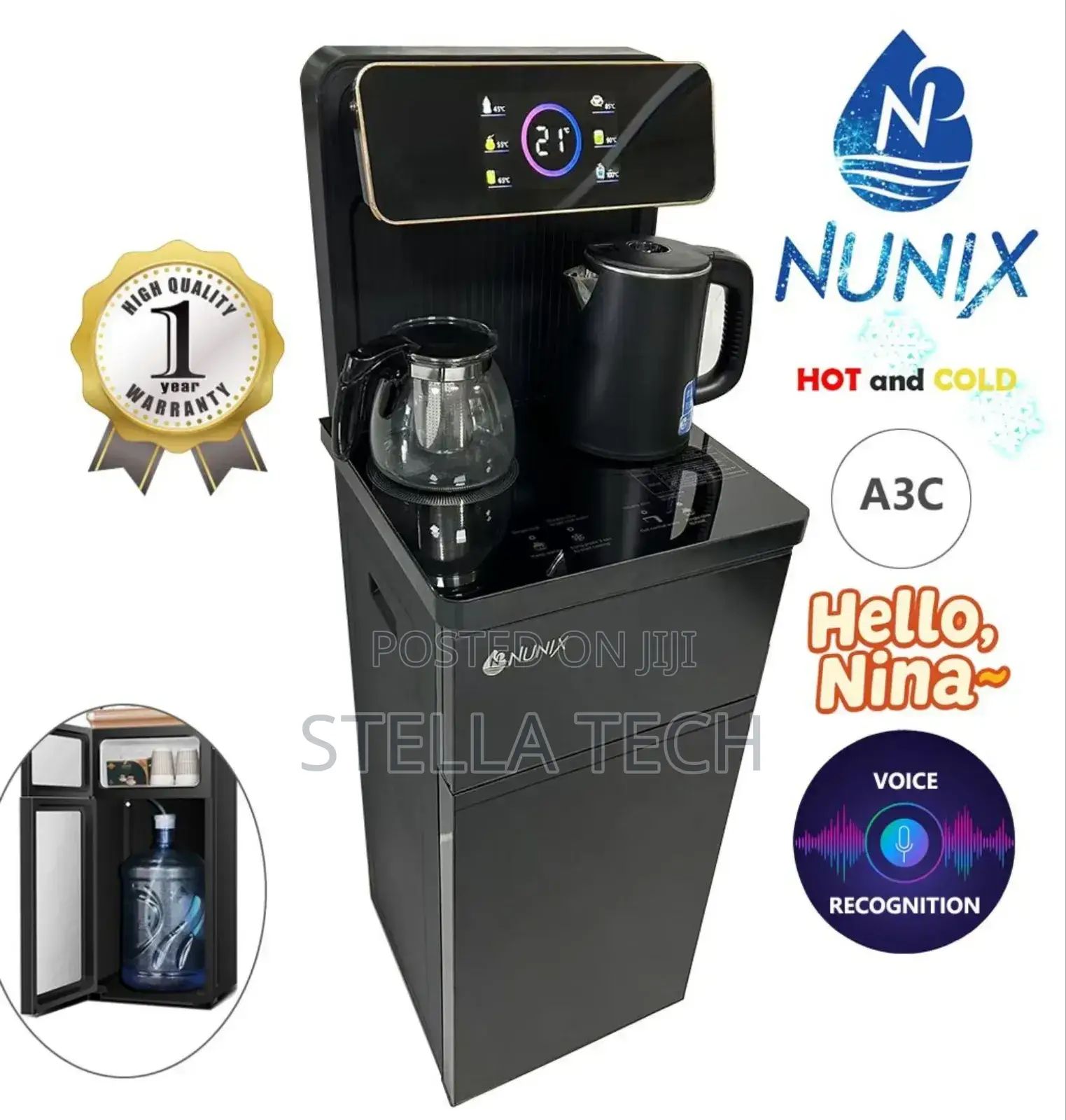New Model Nunix A3c Hot and Cold Bottom Load Water Dispenser