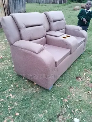 Brown 2 Seater Leather Sofa