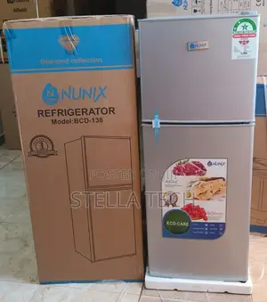Nunix 138 Litres Large Capacity Double Door Refrigerator Fridge