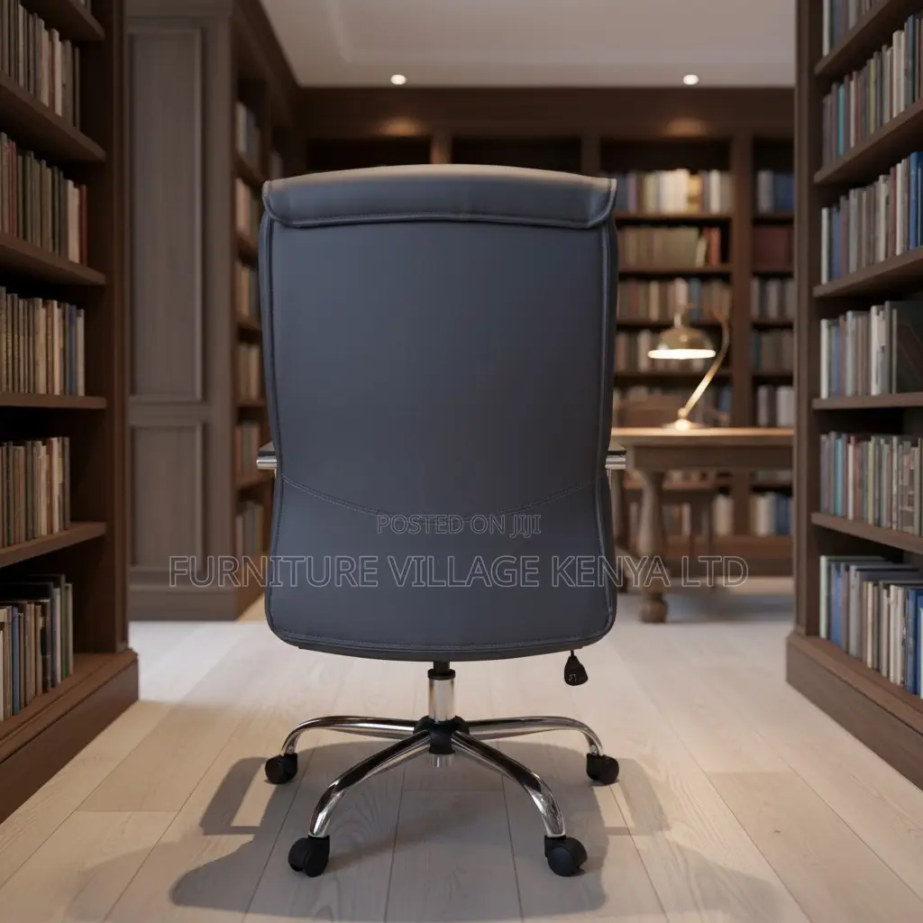 Leather Swivel Computer Seat.