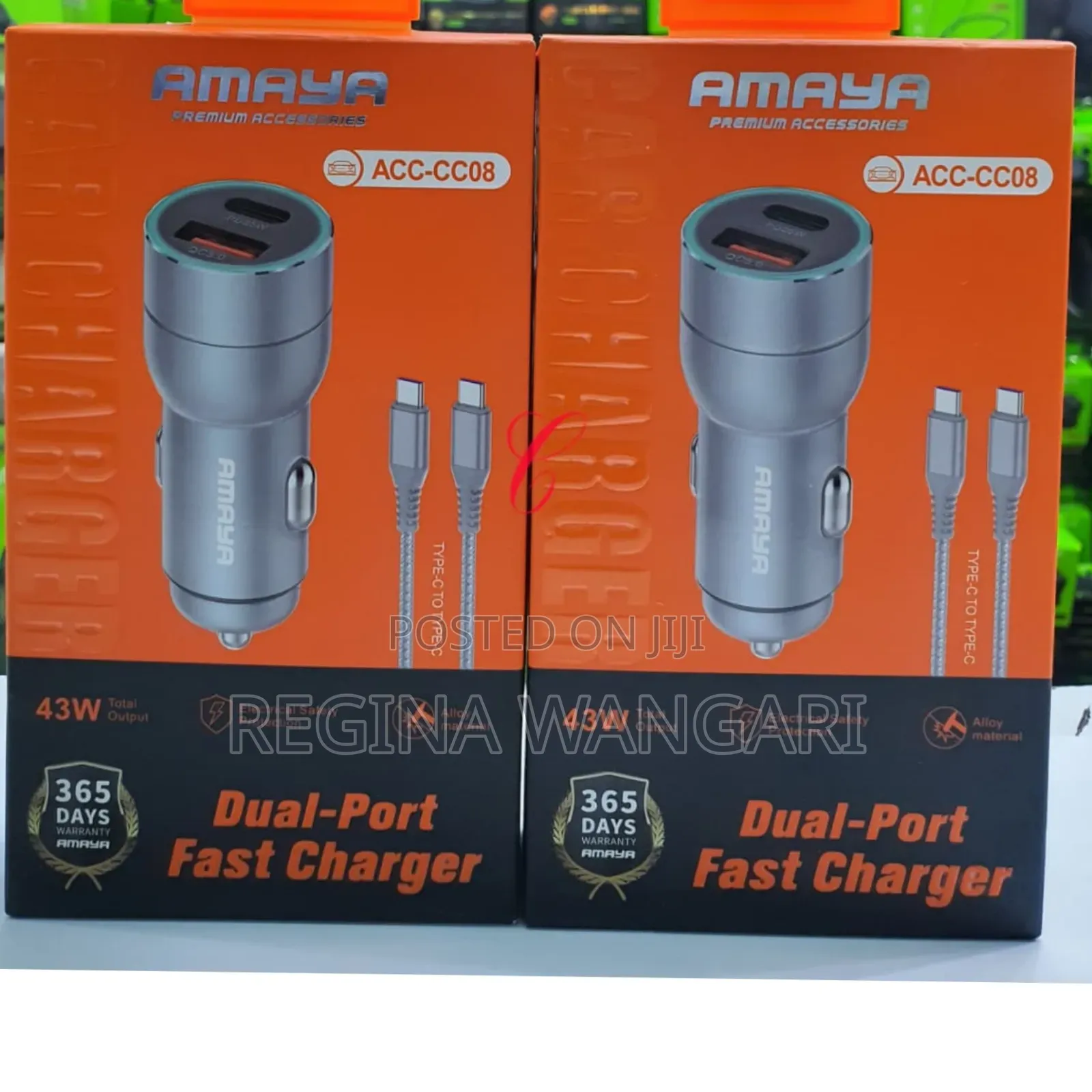 Amaya Acc-Cc08 *43w* Dual Port Fast Car Charger Now Available