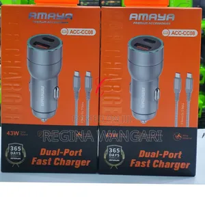 Amaya Acc-Cc08 *43w* Dual Port Fast Car Charger Now Available